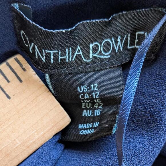 Cynthia Rowley Women's Blue and Navy Dress - Picture 7 of 8